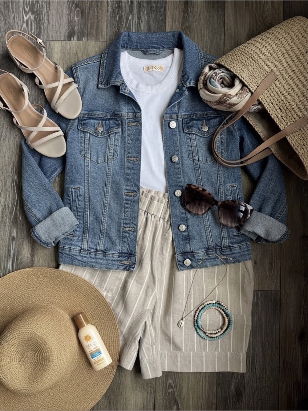 Women’s Bundle Tank Top and Linen Shorts — SIZE SMALL